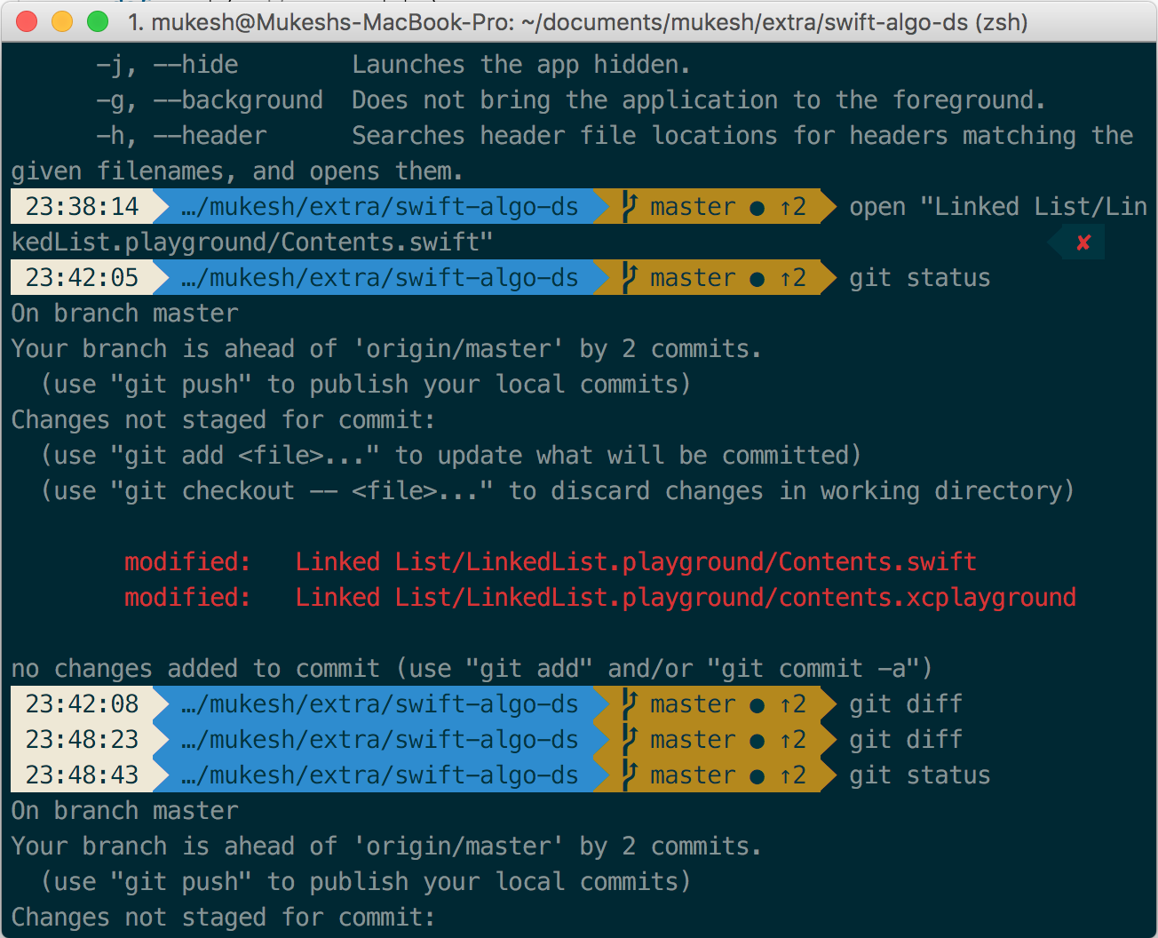 terminal with solarized color scheme